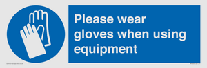 MP6046: Please wear gloves when using equipment