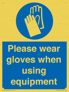 MP6046: Please wear gloves when using equipment