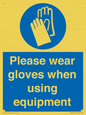 MP6046: Please wear gloves when using equipment