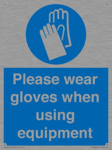 MP6046: Please wear gloves when using equipment
