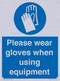 MP6046: Please wear gloves when using equipment