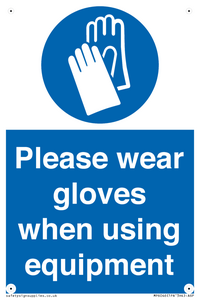 MP6046: Please wear gloves when using equipment