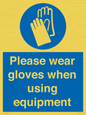MP6046: Please wear gloves when using equipment