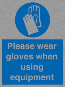 MP6046: Please wear gloves when using equipment