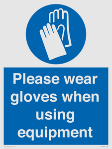 MP6046: Please wear gloves when using equipment