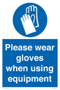 MP6046: Please wear gloves when using equipment