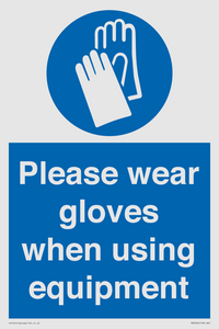 MP6046: Please wear gloves when using equipment