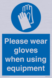 MP6046: Please wear gloves when using equipment