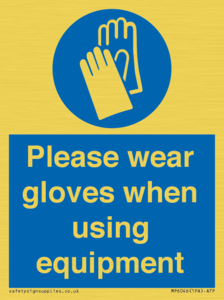 MP6046: Please wear gloves when using equipment