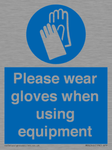 MP6046: Please wear gloves when using equipment