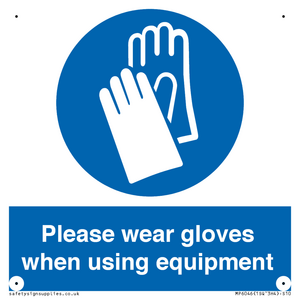 MP6046: Please wear gloves when using equipment
