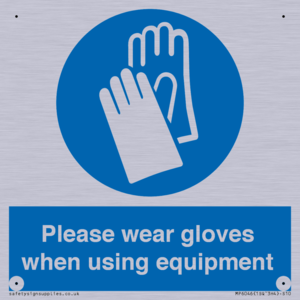 MP6046: Please wear gloves when using equipment