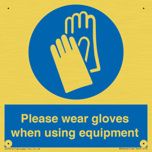 MP6046: Please wear gloves when using equipment