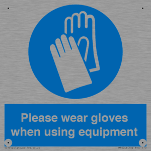MP6046: Please wear gloves when using equipment