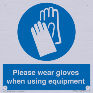 MP6046: Please wear gloves when using equipment