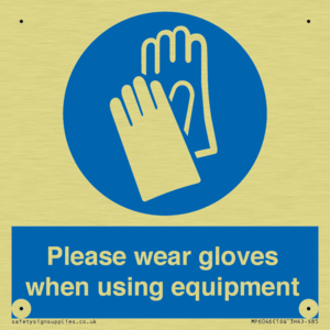 MP6046: Please wear gloves when using equipment