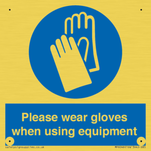 MP6046: Please wear gloves when using equipment