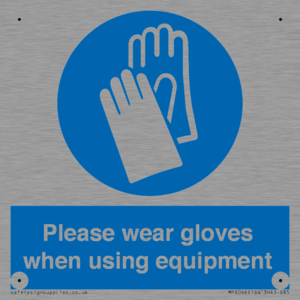 MP6046: Please wear gloves when using equipment
