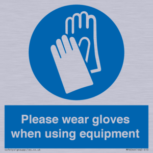 MP6046: Please wear gloves when using equipment
