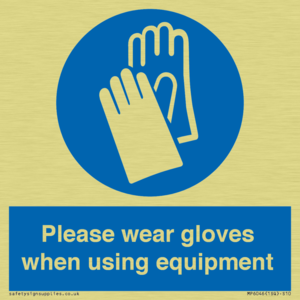 MP6046: Please wear gloves when using equipment