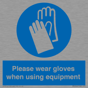 MP6046: Please wear gloves when using equipment