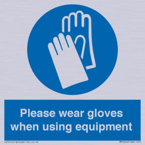 MP6046: Please wear gloves when using equipment
