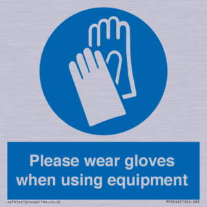 MP6046: Please wear gloves when using equipment