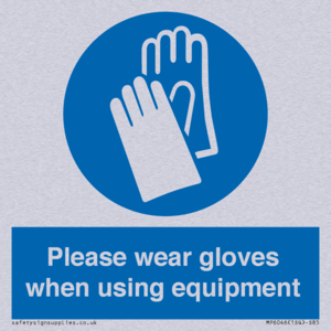 MP6046: Please wear gloves when using equipment