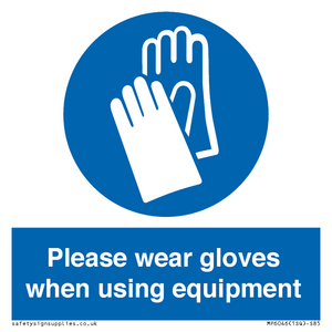 MP6046: Please wear gloves when using equipment