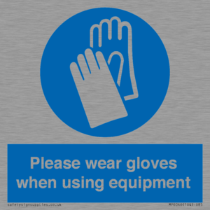 MP6046: Please wear gloves when using equipment