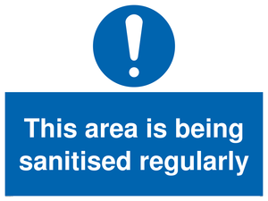 MP6058: This area is being sanitised regularly