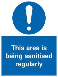 MP6058: This area is being sanitised regularly