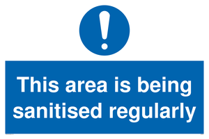 MP6058: This area is being sanitised regularly