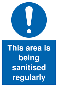 MP6058: This area is being sanitised regularly