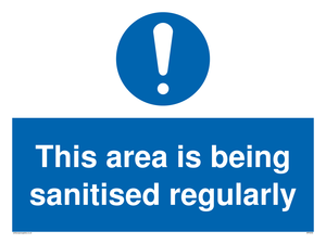 MP6058: This area is being sanitised regularly