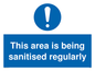 MP6058: This area is being sanitised regularly