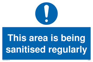 MP6058: This area is being sanitised regularly