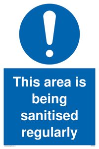 MP6058: This area is being sanitised regularly