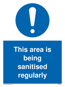 MP6058: This area is being sanitised regularly