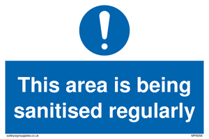 MP6058: This area is being sanitised regularly