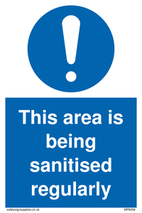 MP6058: This area is being sanitised regularly