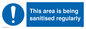 MP6058: This area is being sanitised regularly