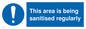 MP6058: This area is being sanitised regularly