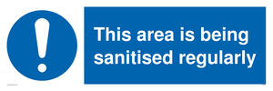 MP6058: This area is being sanitised regularly