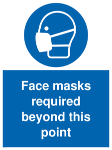 MP6095: Face masks required beyond this point
