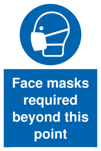 MP6095: Face masks required beyond this point