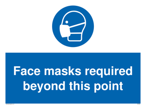 MP6095: Face masks required beyond this point