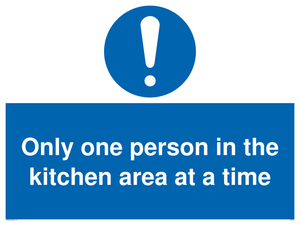 MP6100: Only one person in the kitchen area at a time