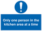 MP6100: Only one person in the kitchen area at a time
