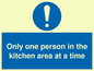 MP6100: Only one person in the kitchen area at a time